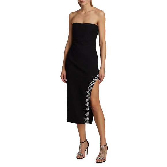 Cinq à Sept Sammy Embellished Strapless Midi-Dress - Picture 2 of 11